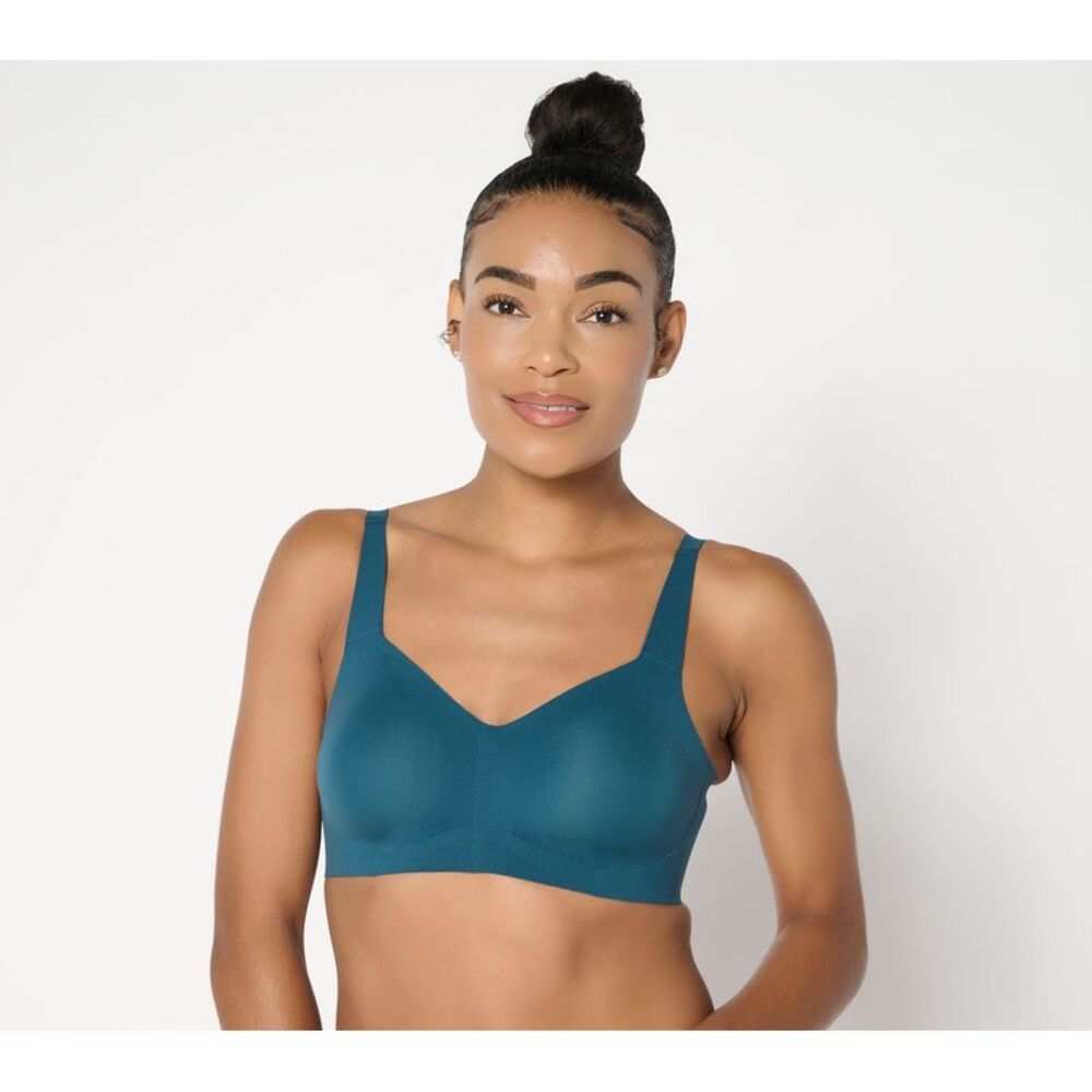 Evelyn & Bobbie Women's Bra Sz XL Beyond Seamless Wirefree Blue